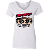 T-Shirts White / S Superpuff Women's V-Neck T-Shirt