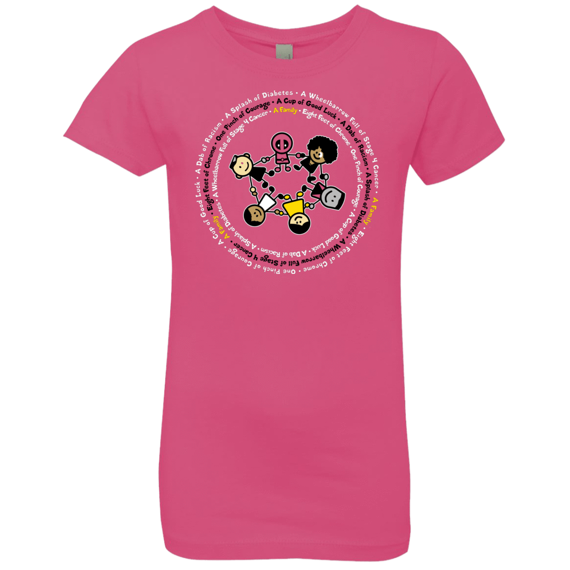 T-Shirts Hot Pink / YXS Support Family Girls Premium T-Shirt