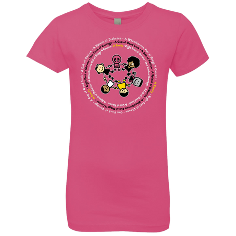 T-Shirts Hot Pink / YXS Support Family Girls Premium T-Shirt