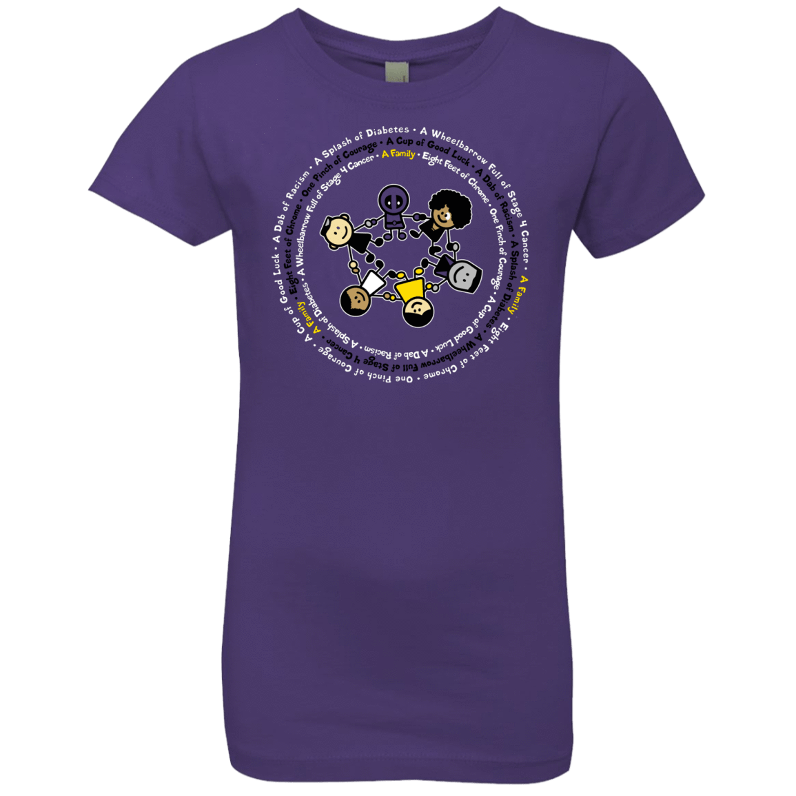 T-Shirts Purple Rush / YXS Support Family Girls Premium T-Shirt