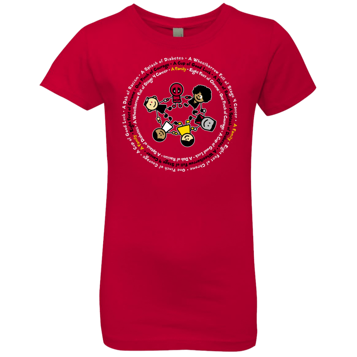 T-Shirts Red / YXS Support Family Girls Premium T-Shirt