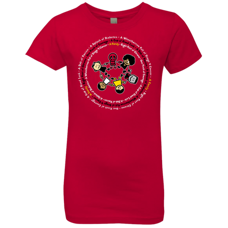 T-Shirts Red / YXS Support Family Girls Premium T-Shirt