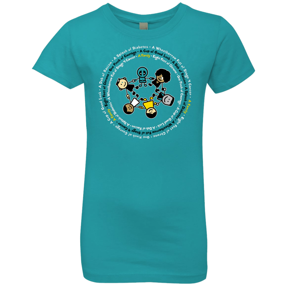 T-Shirts Tahiti Blue / YXS Support Family Girls Premium T-Shirt