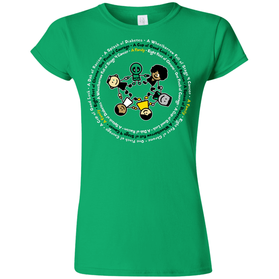 T-Shirts Irish Green / S Support Family Junior Slimmer-Fit T-Shirt