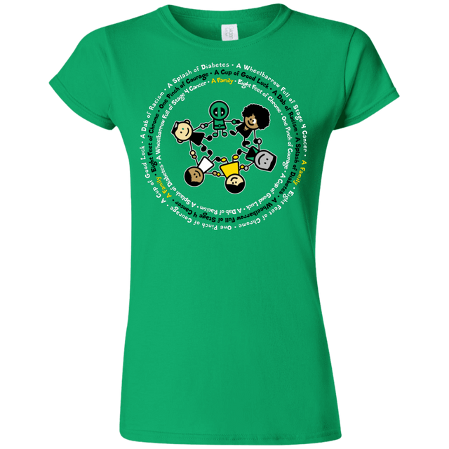 T-Shirts Irish Green / S Support Family Junior Slimmer-Fit T-Shirt