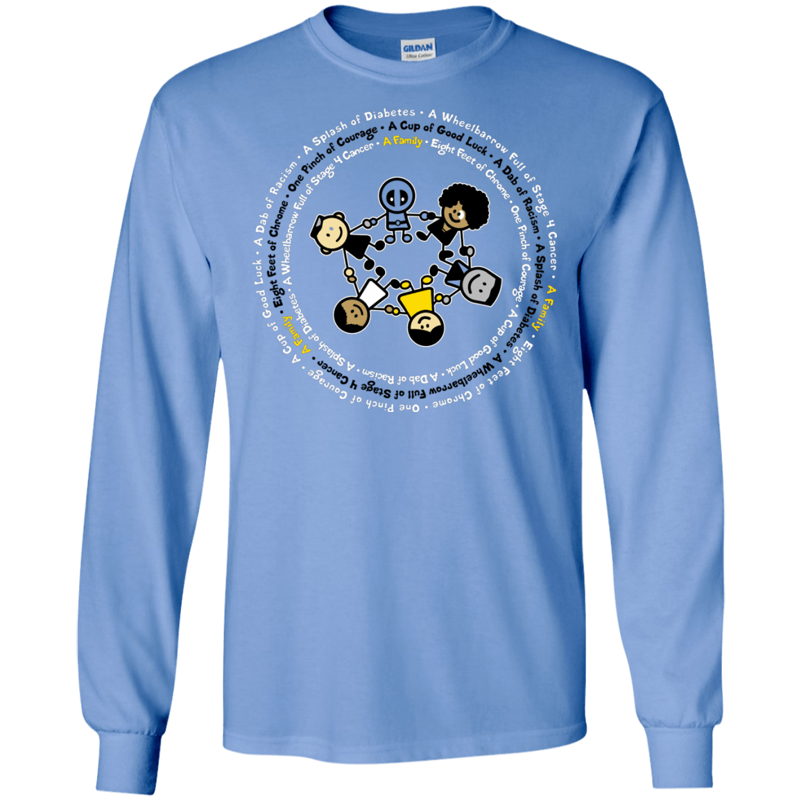 Support Family Men's Long Sleeve T-Shirt