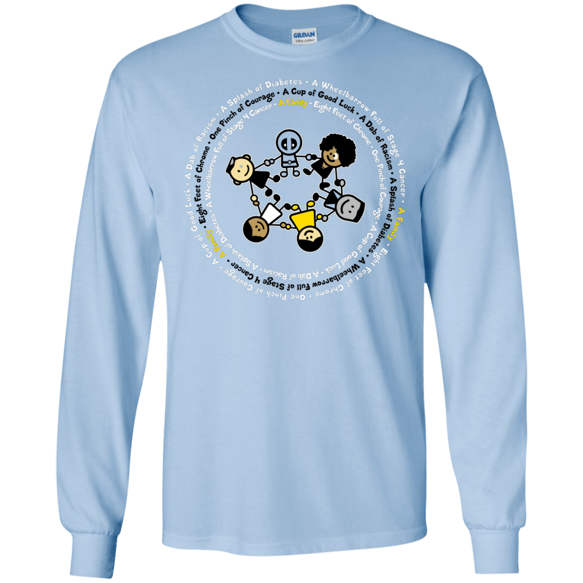 Support Family Men's Long Sleeve T-Shirt