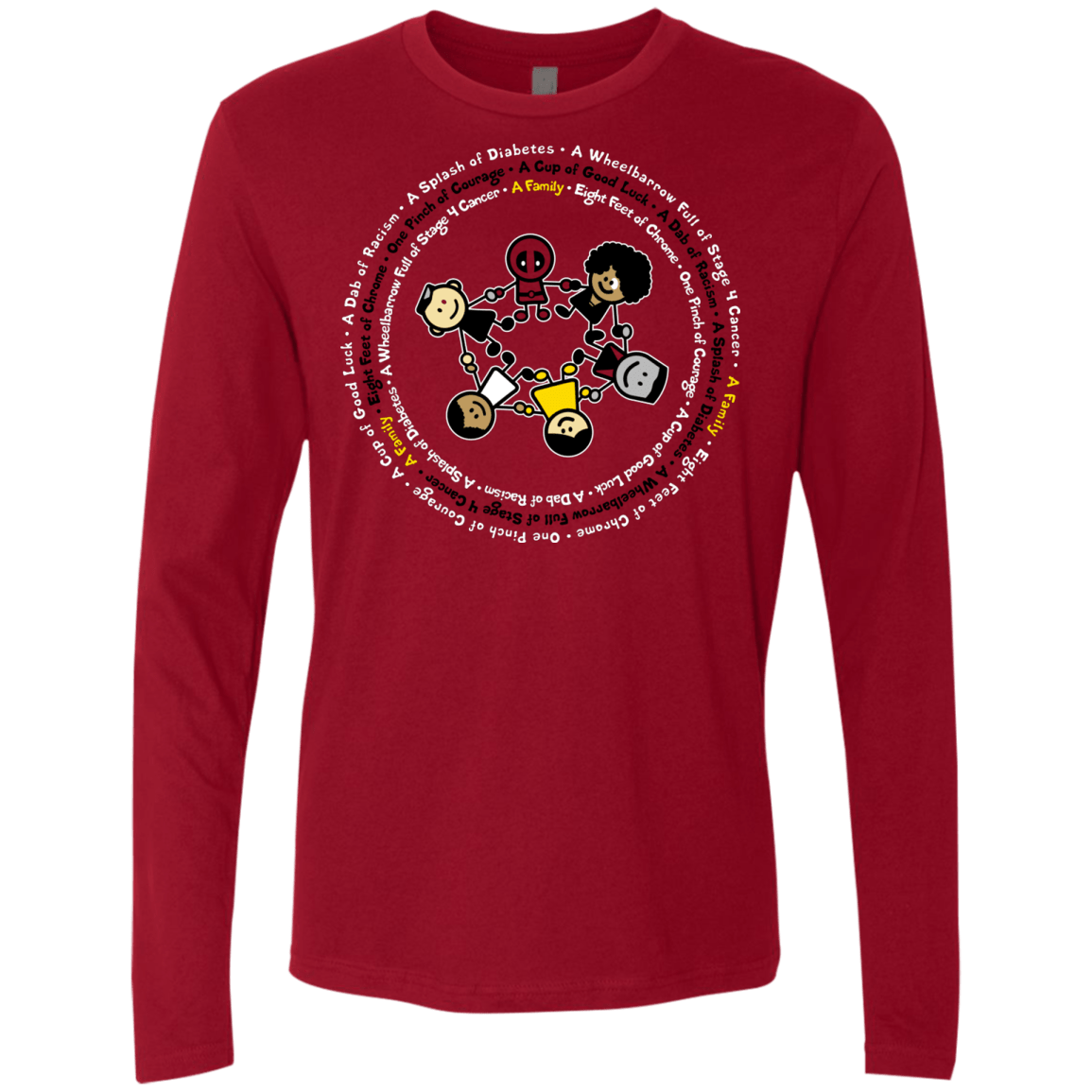 Support Family Men's Premium Long Sleeve