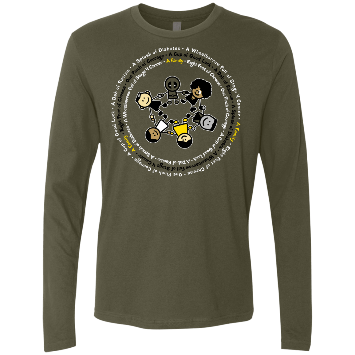 Support Family Men's Premium Long Sleeve