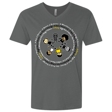 T-Shirts Heavy Metal / X-Small Support Family Men's Premium V-Neck