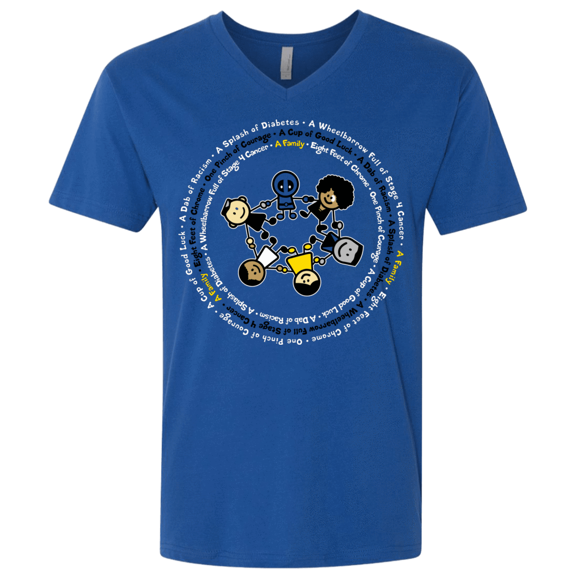 T-Shirts Royal / X-Small Support Family Men's Premium V-Neck
