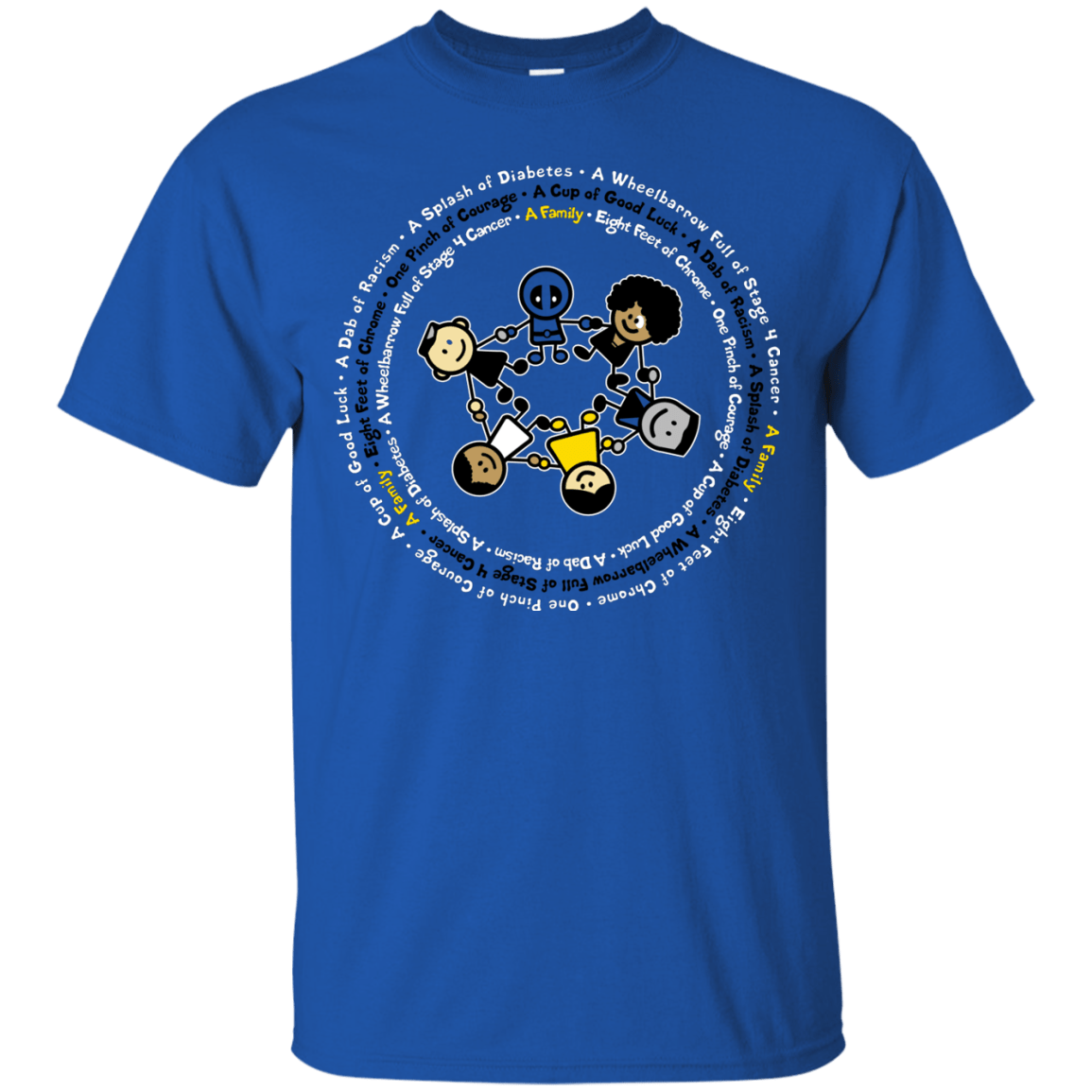 T-Shirts Royal / S Support Family T-Shirt