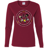 T-Shirts Cardinal / S Support Family Women's Long Sleeve T-Shirt