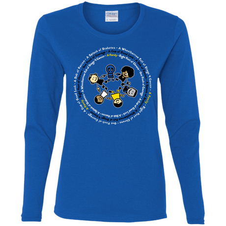 T-Shirts Royal / S Support Family Women's Long Sleeve T-Shirt