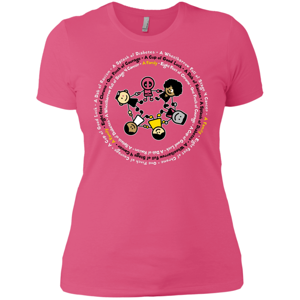 T-Shirts Hot Pink / X-Small Support Family Women's Premium T-Shirt