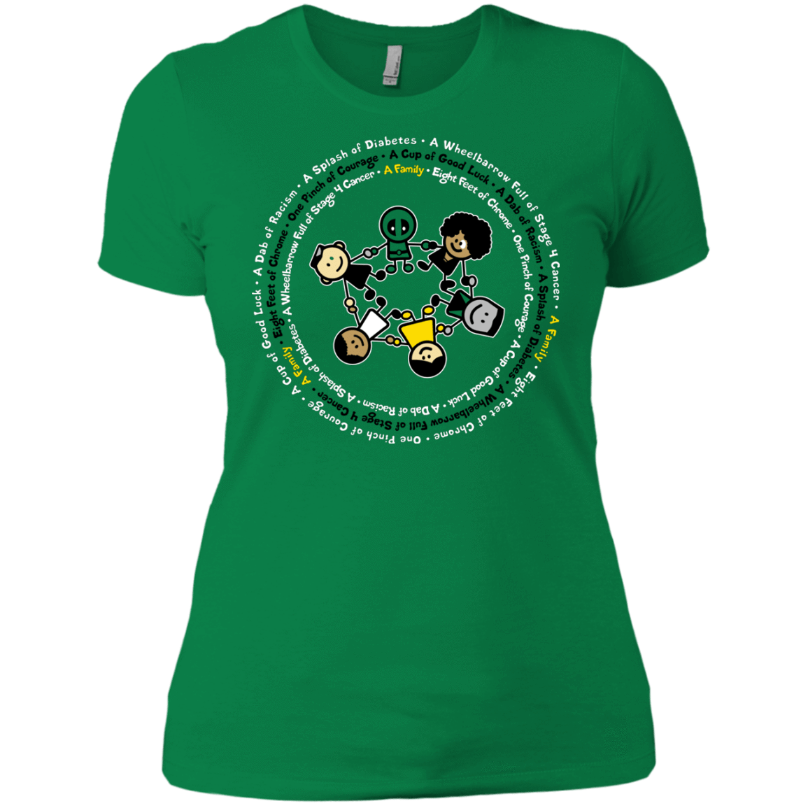 T-Shirts Kelly Green / X-Small Support Family Women's Premium T-Shirt