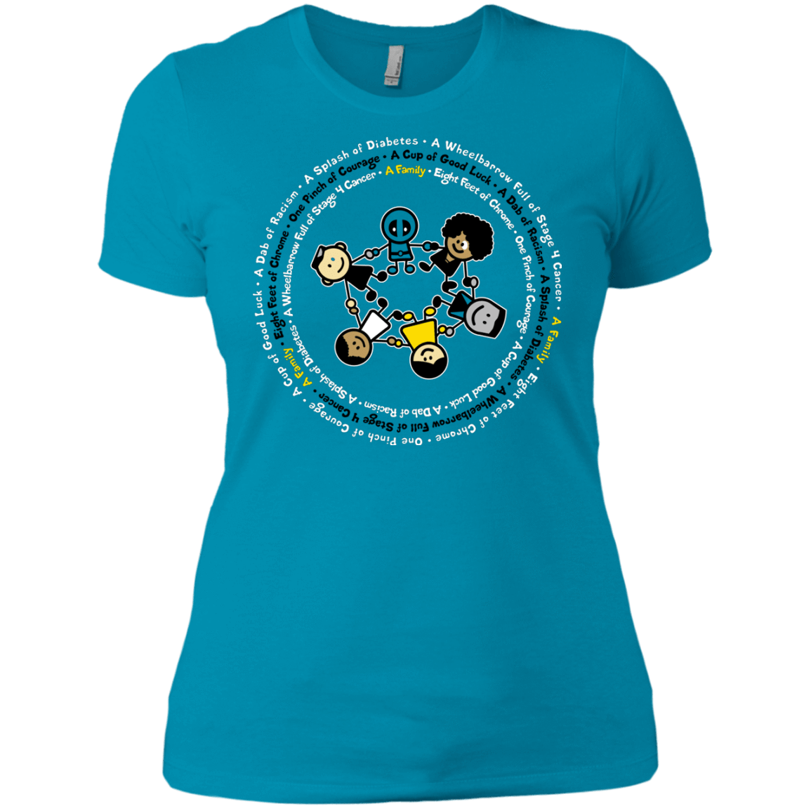 T-Shirts Turquoise / X-Small Support Family Women's Premium T-Shirt