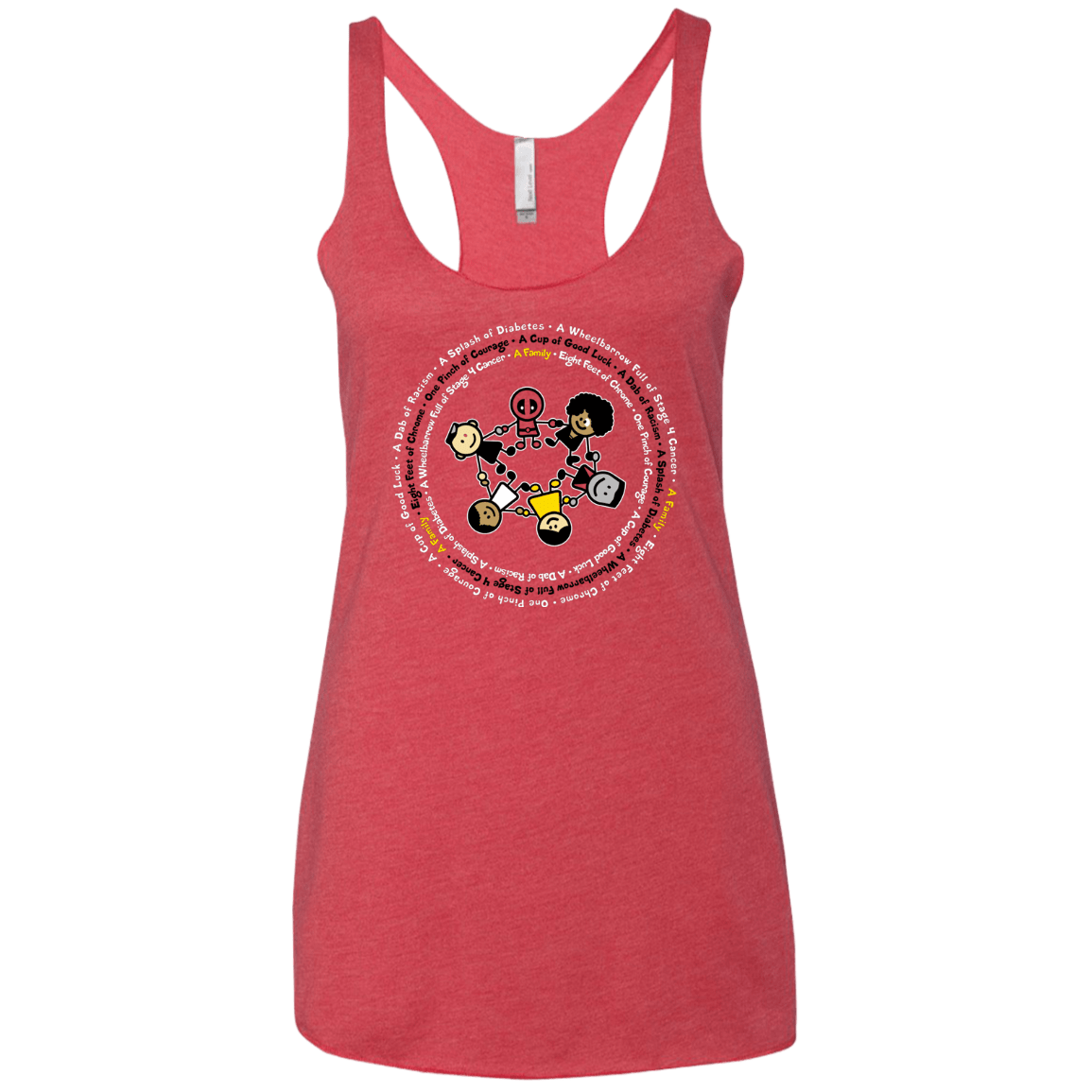 Support Family Women's Triblend Racerback Tank
