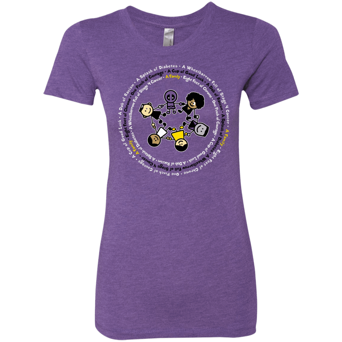 T-Shirts Purple Rush / S Support Family Women's Triblend T-Shirt