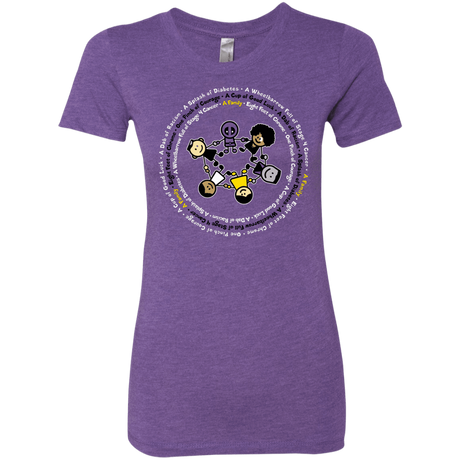 T-Shirts Purple Rush / S Support Family Women's Triblend T-Shirt