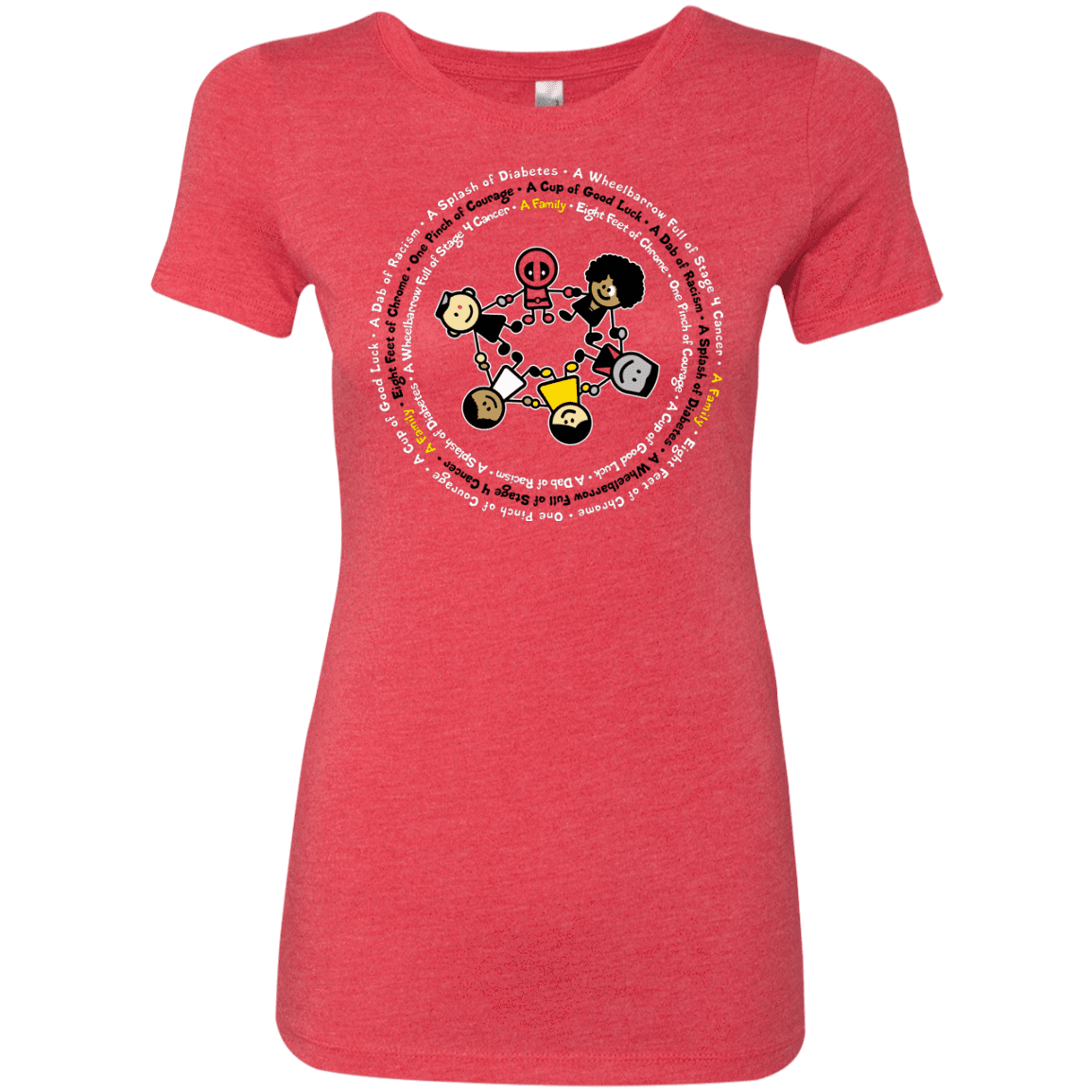 T-Shirts Vintage Red / S Support Family Women's Triblend T-Shirt