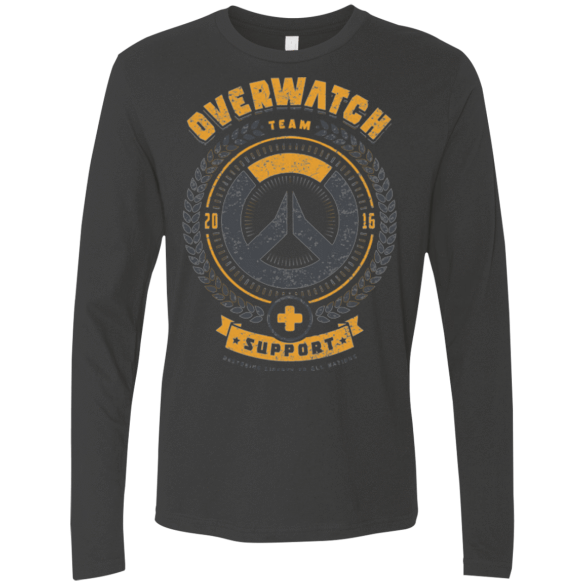 T-Shirts Heavy Metal / Small Support Team Men's Premium Long Sleeve