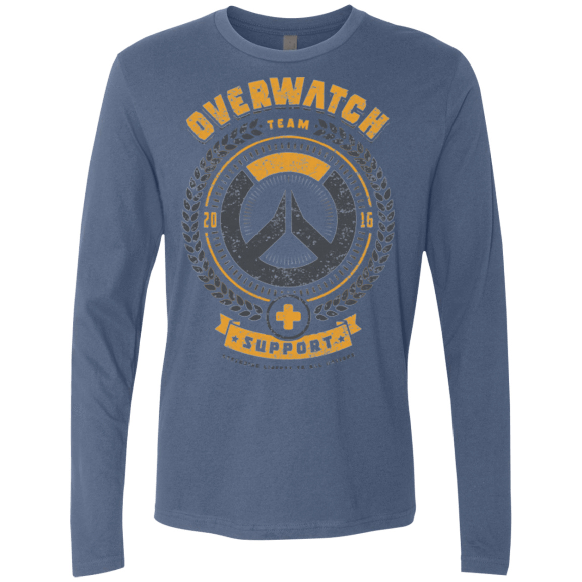 T-Shirts Indigo / Small Support Team Men's Premium Long Sleeve