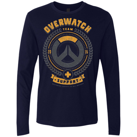T-Shirts Midnight Navy / Small Support Team Men's Premium Long Sleeve