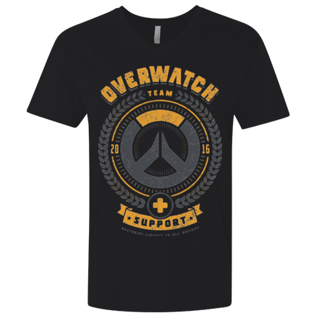 T-Shirts Black / X-Small Support Team Men's Premium V-Neck