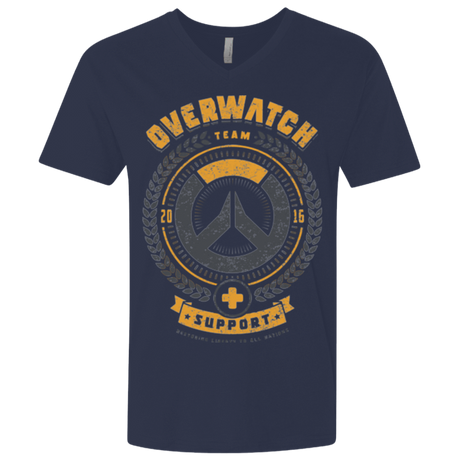 T-Shirts Midnight Navy / X-Small Support Team Men's Premium V-Neck