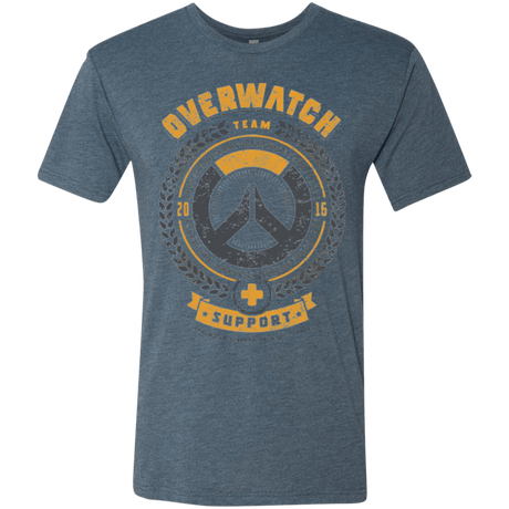 T-Shirts Indigo / Small Support Team Men's Triblend T-Shirt