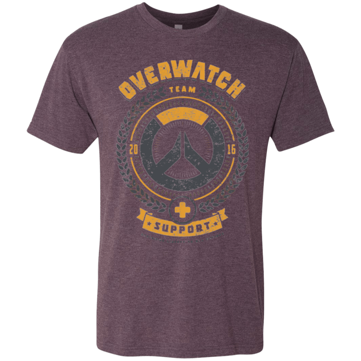 T-Shirts Vintage Purple / Small Support Team Men's Triblend T-Shirt