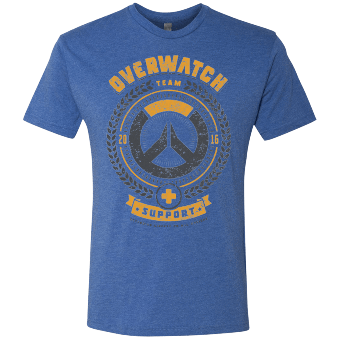 T-Shirts Vintage Royal / Small Support Team Men's Triblend T-Shirt