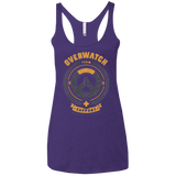 T-Shirts Purple / X-Small Support Team Women's Triblend Racerback Tank