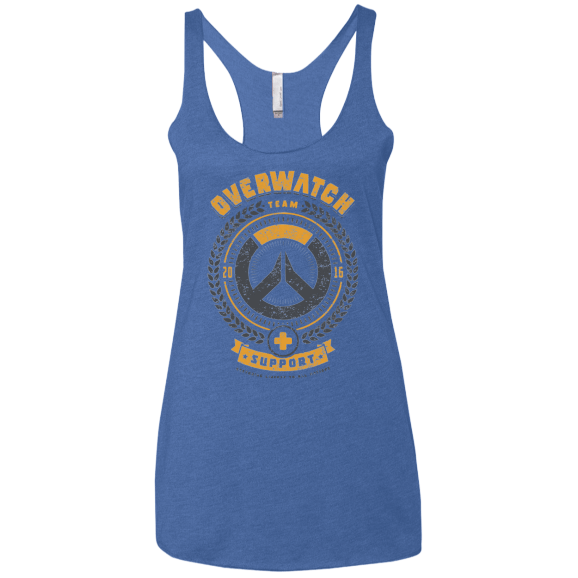 T-Shirts Vintage Royal / X-Small Support Team Women's Triblend Racerback Tank
