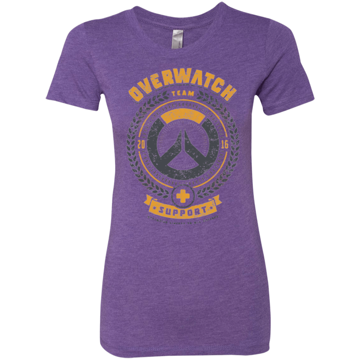 T-Shirts Purple Rush / Small Support Team Women's Triblend T-Shirt