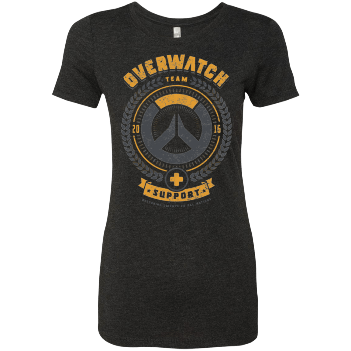 T-Shirts Vintage Black / Small Support Team Women's Triblend T-Shirt