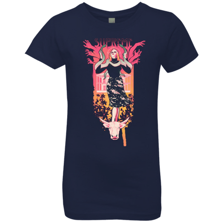 T-Shirts Midnight Navy / YXS Supreme Girls Premium T-Shirt