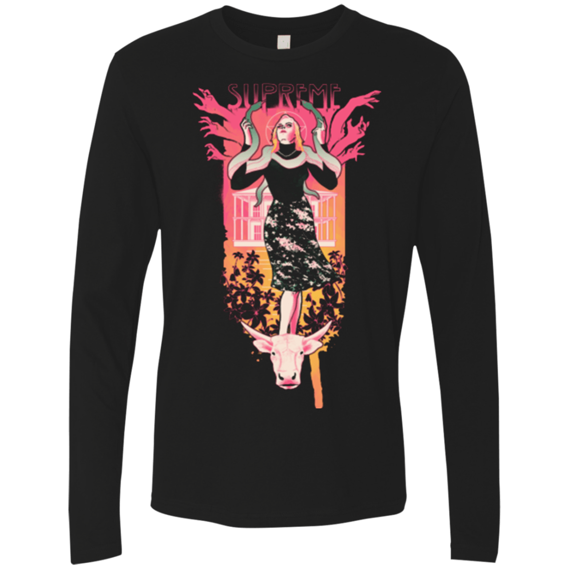 T-Shirts Black / Small Supreme Men's Premium Long Sleeve