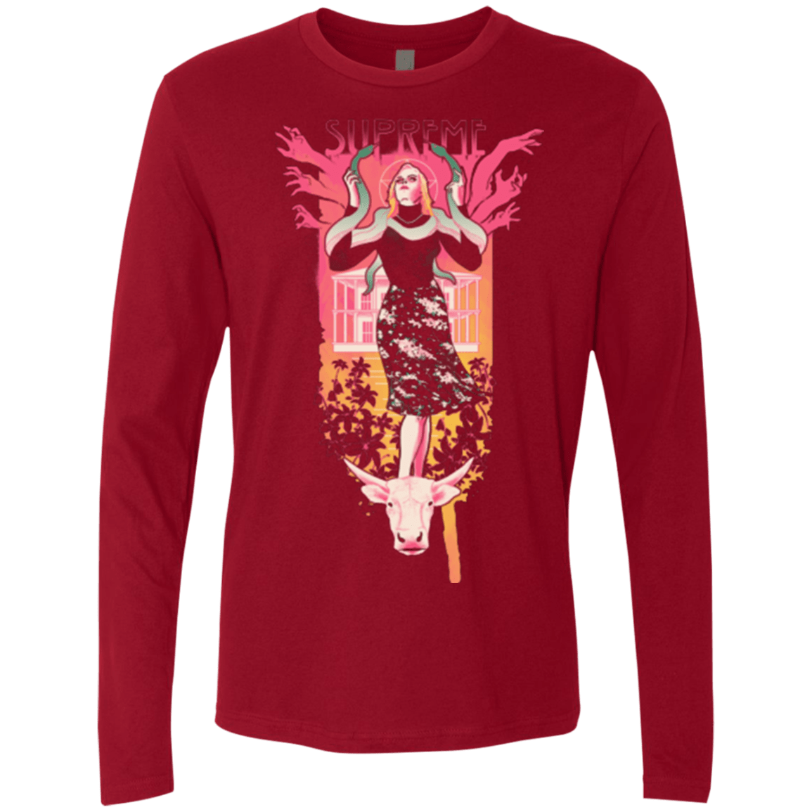 T-Shirts Cardinal / Small Supreme Men's Premium Long Sleeve