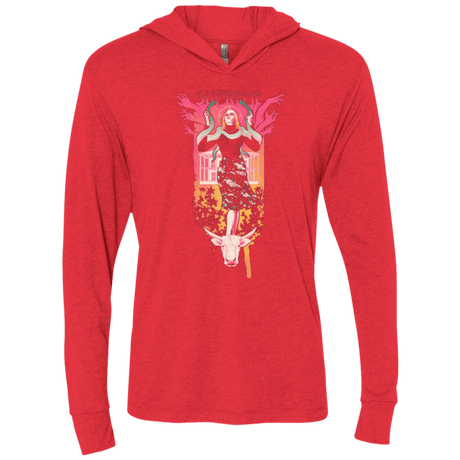 T-Shirts Vintage Red / X-Small Supreme Triblend Long Sleeve Hoodie Tee