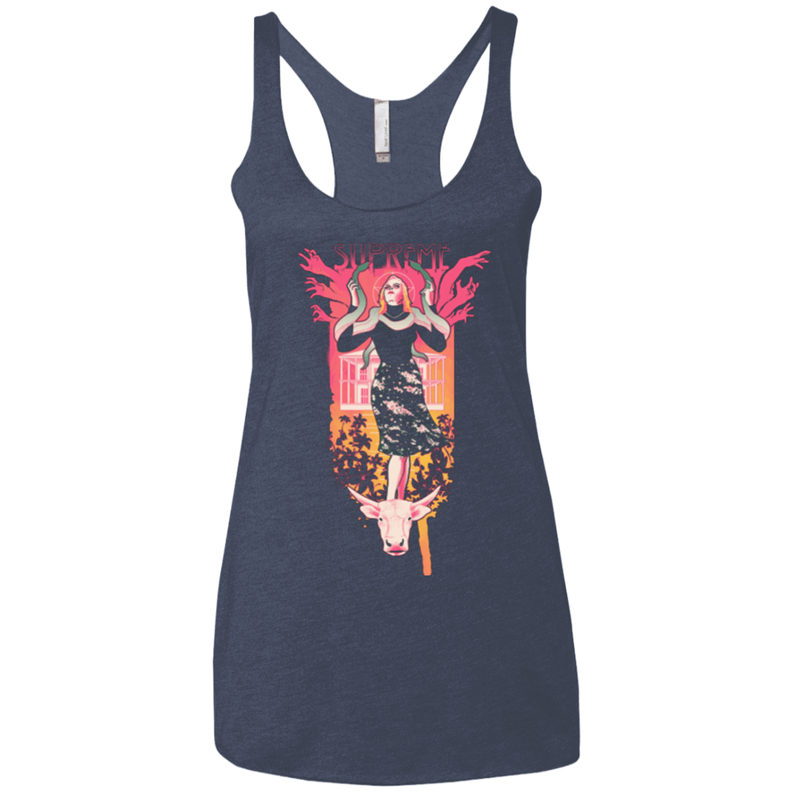 T-Shirts Vintage Navy / X-Small Supreme Women's Triblend Racerback Tank