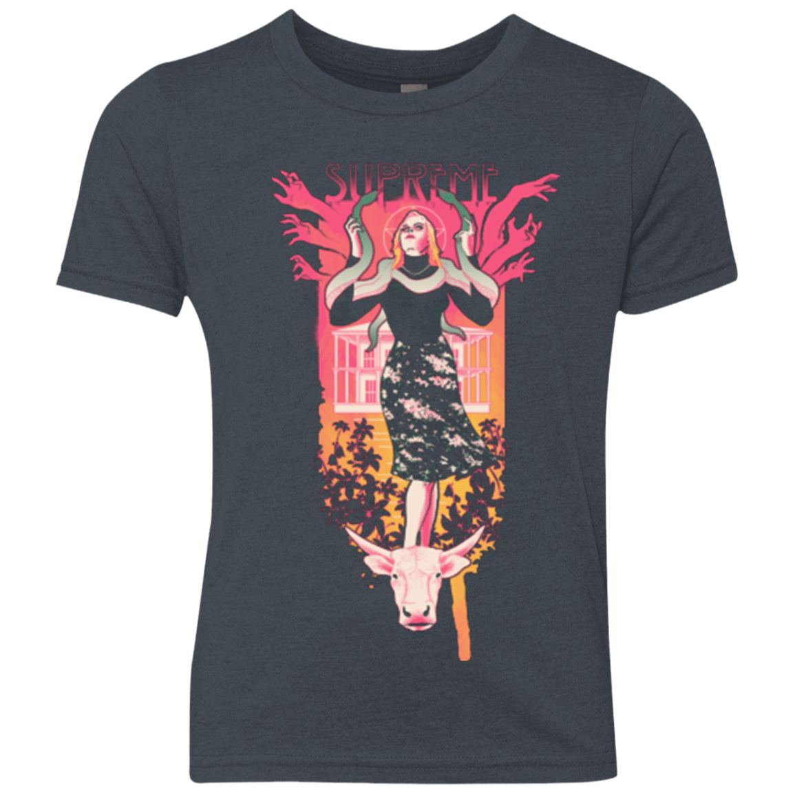 T-Shirts Vintage Navy / YXS Supreme Youth Triblend T-Shirt