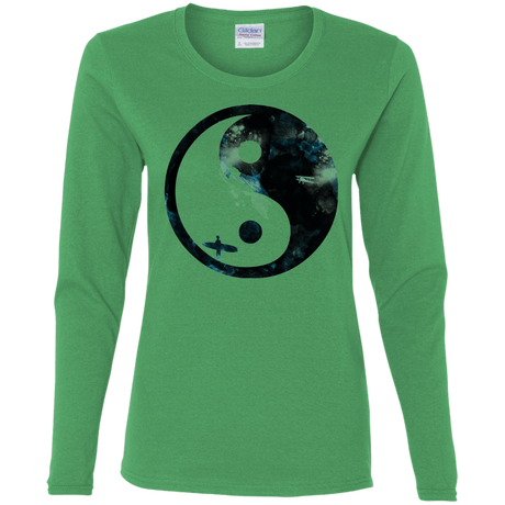 T-Shirts Irish Green / S Surfin' Women's Long Sleeve T-Shirt
