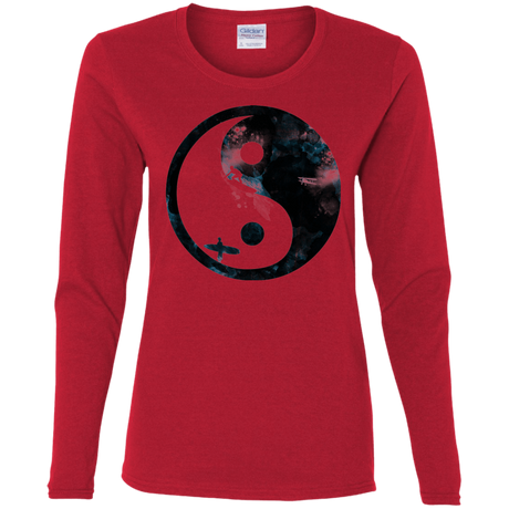 T-Shirts Red / S Surfin' Women's Long Sleeve T-Shirt