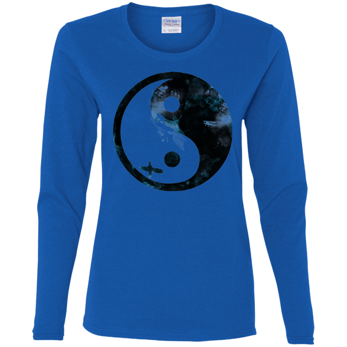 T-Shirts Royal / S Surfin' Women's Long Sleeve T-Shirt