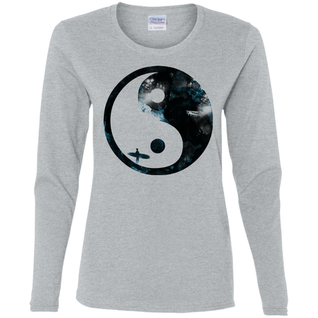 T-Shirts Sport Grey / S Surfin' Women's Long Sleeve T-Shirt