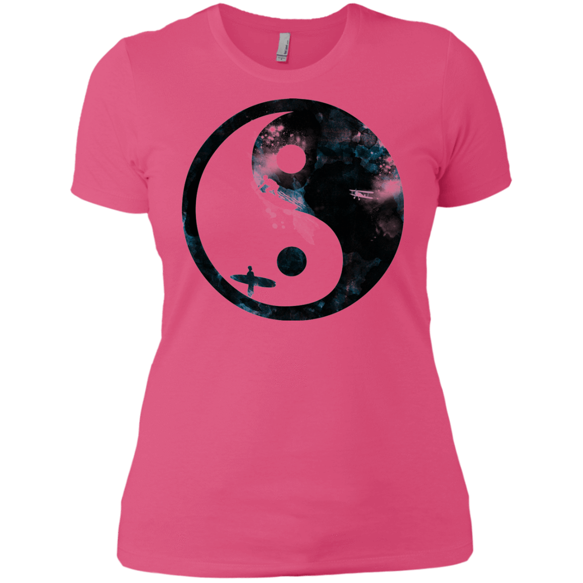 T-Shirts Hot Pink / X-Small Surfin' Women's Premium T-Shirt