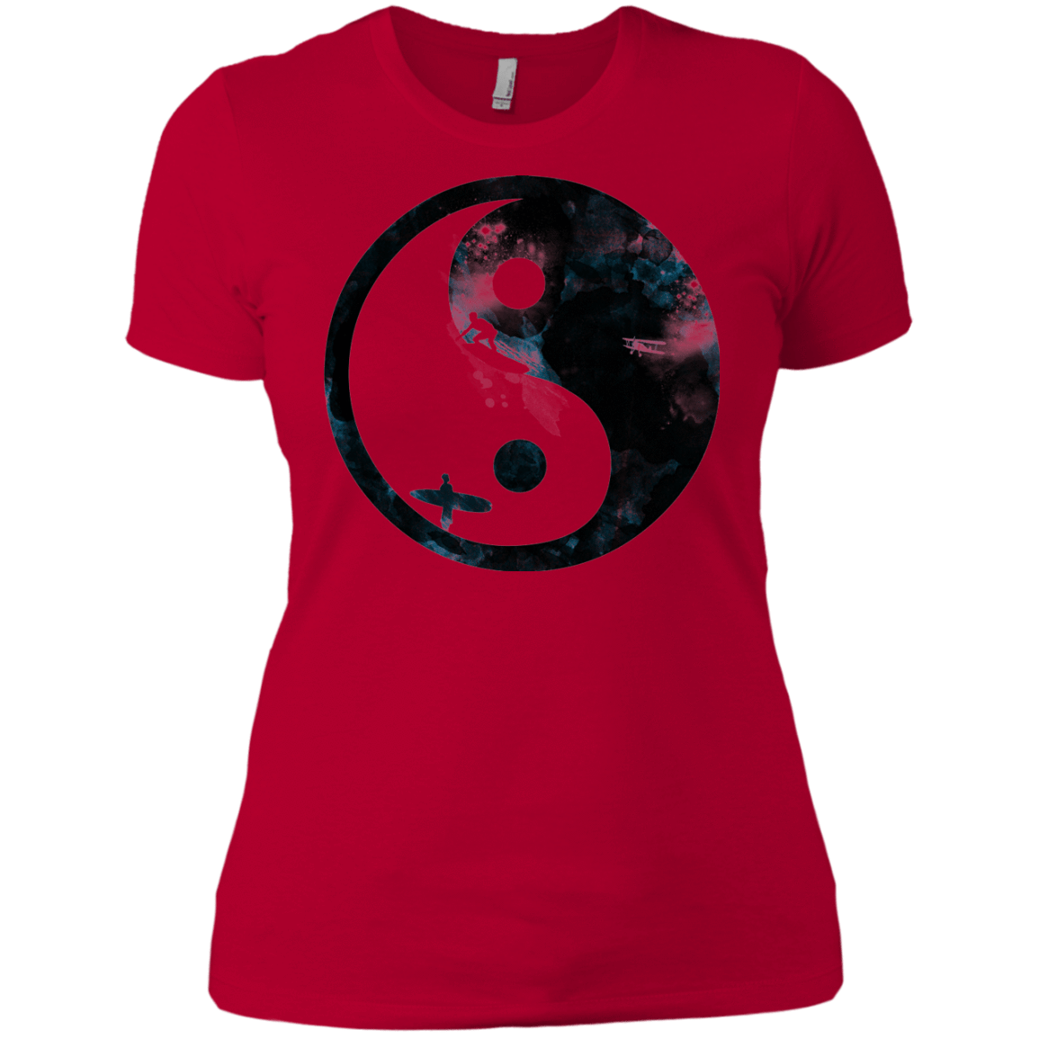 T-Shirts Red / X-Small Surfin' Women's Premium T-Shirt