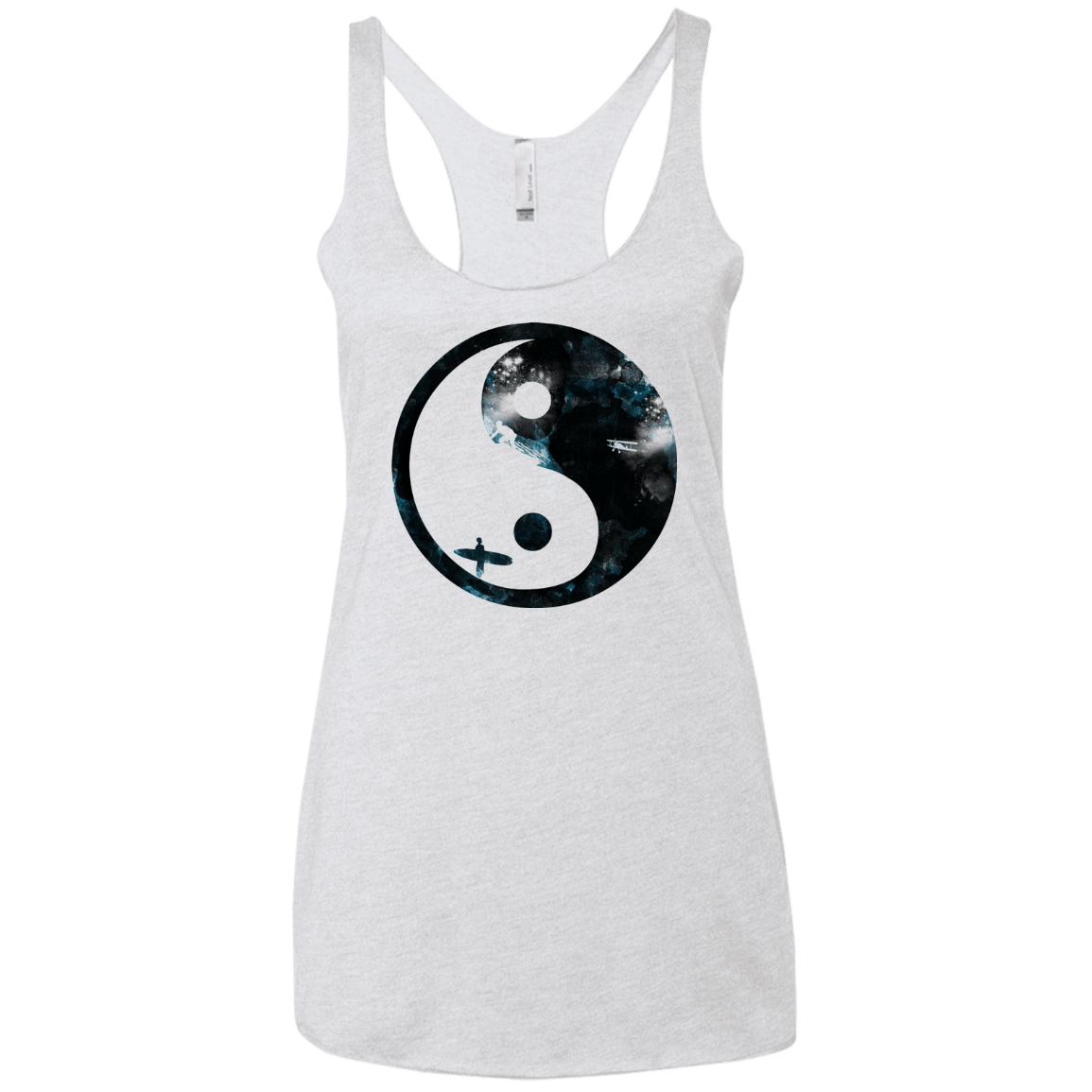 Surfin' Women's Triblend Racerback Tank